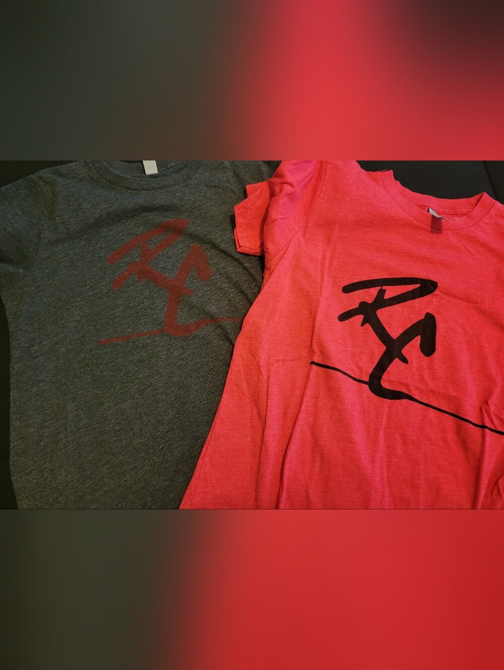 Next Level Apparel Kids RC Graphic Tees - Red & Charcoal